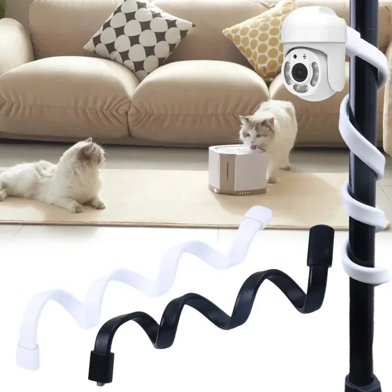 Adjustable Mini Camera Holder Baby Monitor Bed Bracket Long Mount 1/4 Screw Hose Cameras Support Light Stand for Selfie and Live image 4