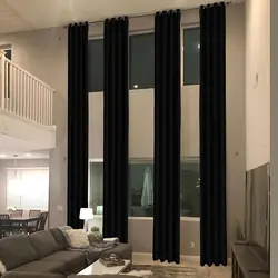 500CM Height Customized 75% Blackout Curtains 450CM Thermal Living Room Curtains Bedroom Extra Long 400CM High Ceiling Curtain