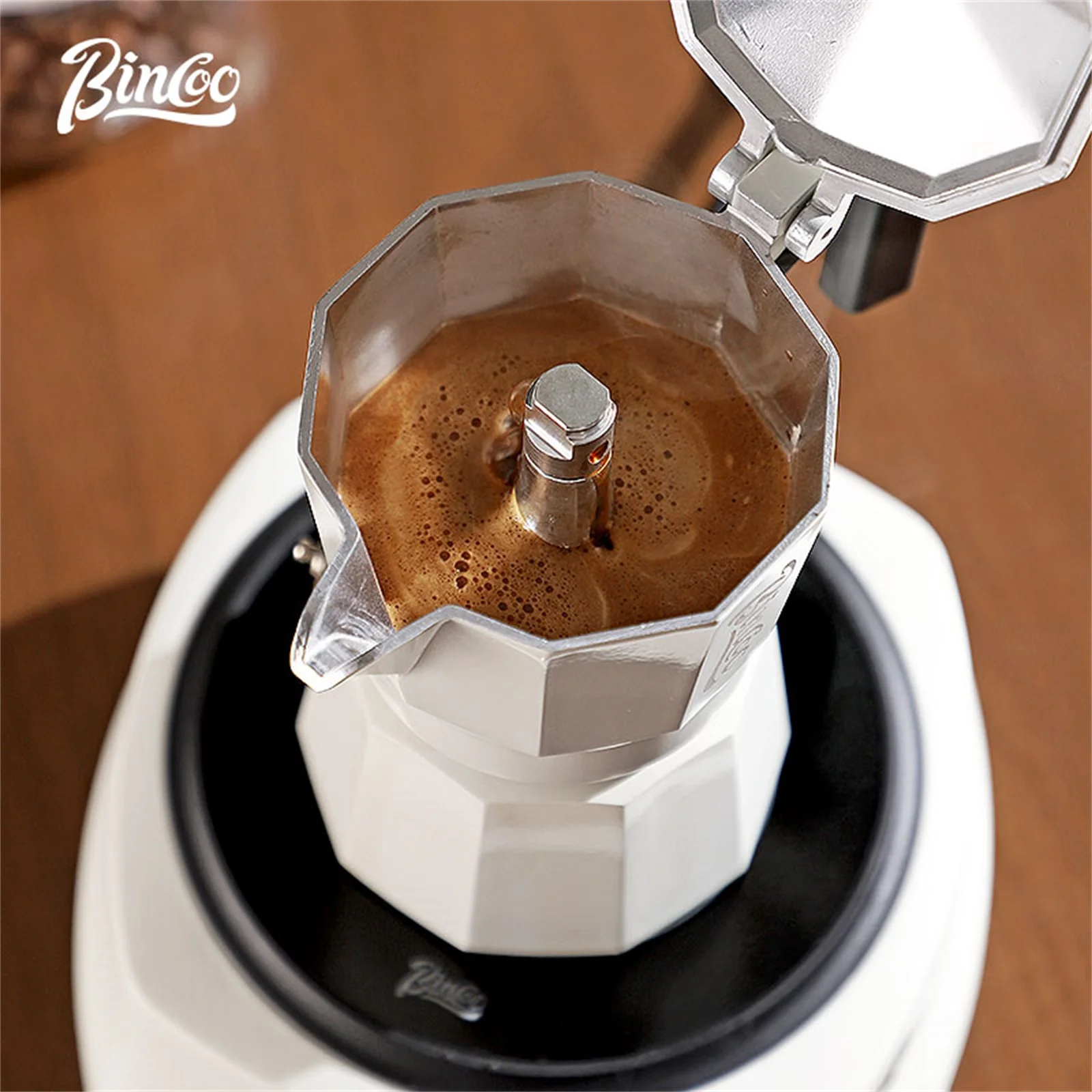 

Bincoo двойной клапан кофе мока горшок эспрессо машина для приготовления кофе итальянский домашний уличный кухонный утварь аксессуары для бариста