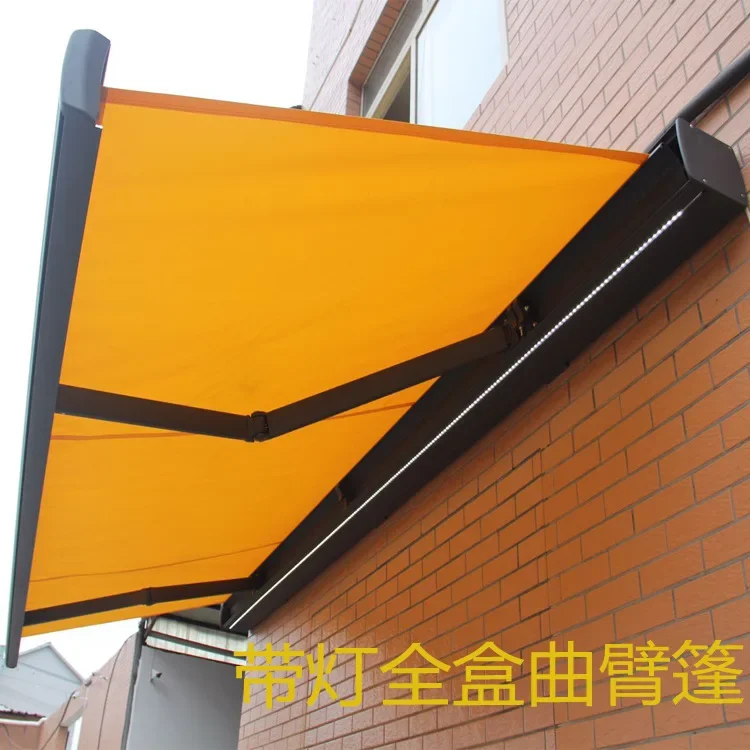 RV crank arm awning, electric awning, electric canopy, hand crank telescopic crank arm awning, awning manufacturer