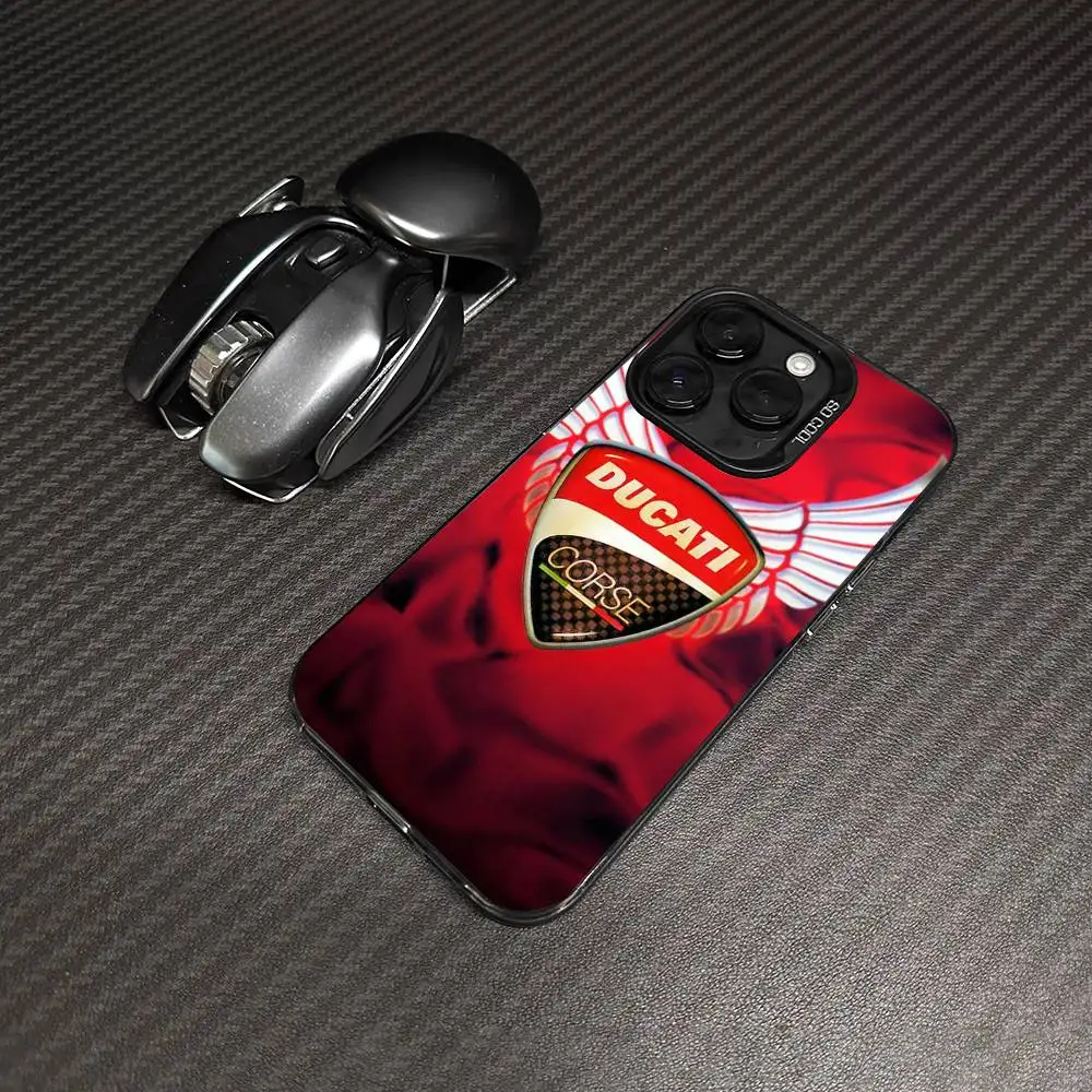 Motorrad-Rennsport Ducati Handyhüllen für iPhone 17 16e 15 14 13 12 11 Plus Pro Max ProMax Bunte Schutzhüllen – Detail 4