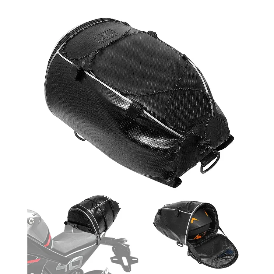 

Motorcycle Tail Bag Shoulder Carry Bag Waterproof Rear Tail Seat Back Saddle Tool Bag Carry Bag Luggage Bag For Motorcycle
