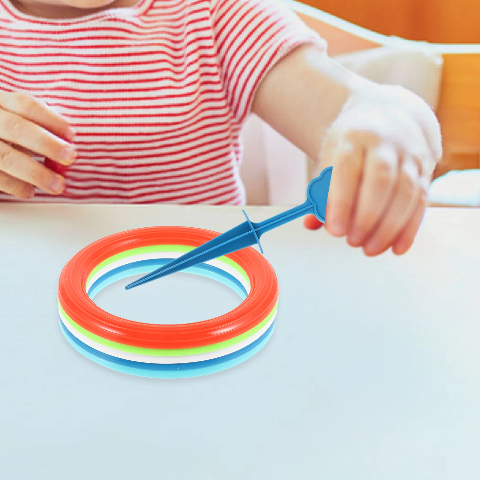 Anel de virola esportiva brinquedo pai-filho brinquedos crianças jogos educativos ao ar livre para 2500x500x200cm lance de plástico