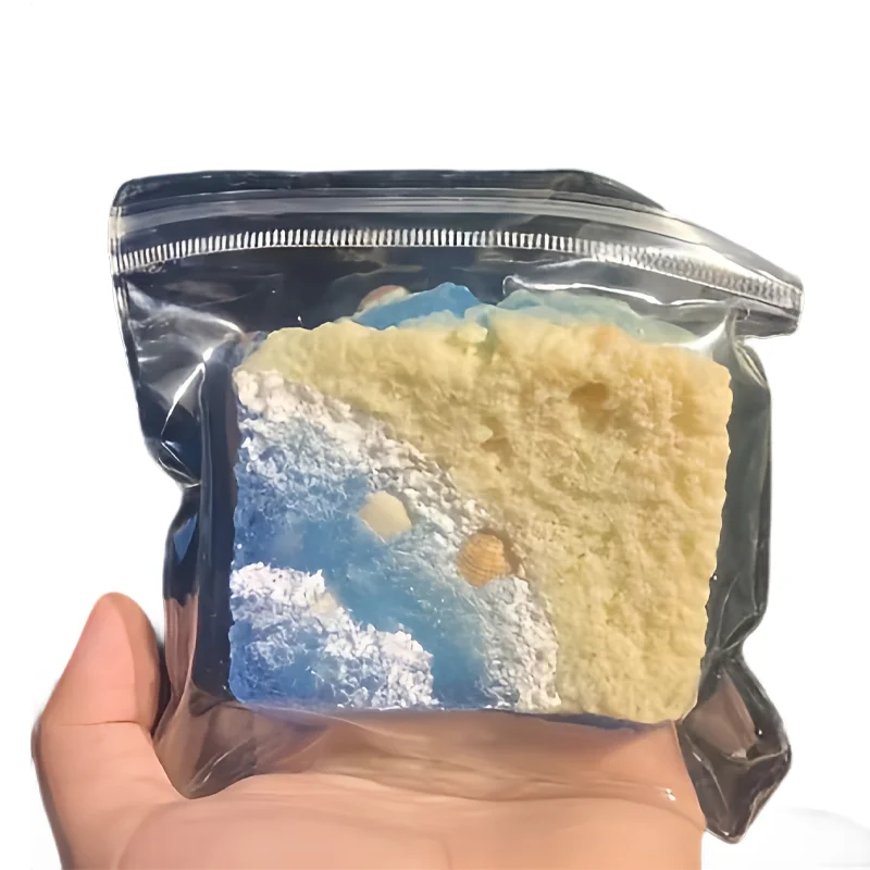 Squishy Square Toast Wave Shell Fidget Toy Zacht en stressverlichtend sponsspeelgoed voor kinderen Cadeau Anti Stress Release Hand Relax Toy
