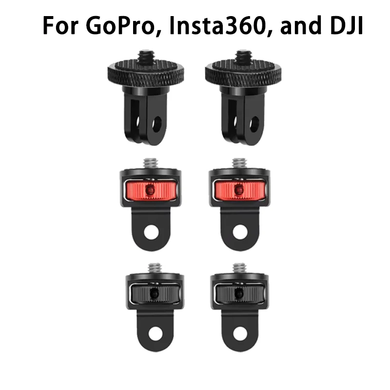 Адаптер для штатива с винтом 1/4 дюйма, вращающийся на 360° держатель для Go Pro 13 12 11 10 9 8 Insta360 One X2 X3 X4 аксессуары для камеры DJI
