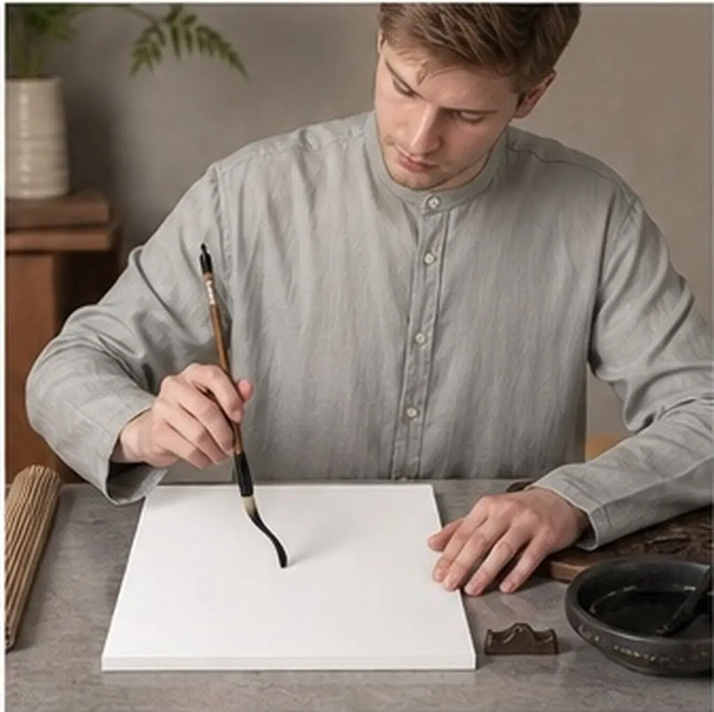 500Pcs Calligraphy Paper Perfect Thickness Non-Fading Ink Absorption Tracing Basic Strokes Practice Paper for Chinese