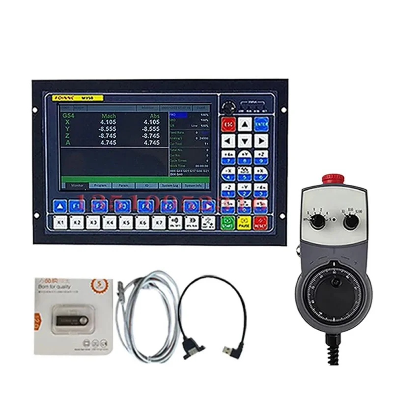 Máquina de grabado Cnc M350 de 3/4/5 ejes, controlador de movimiento con volante, herramienta de soporte de código G de 1mhz, biblioteca Atc para grabado enrutadora