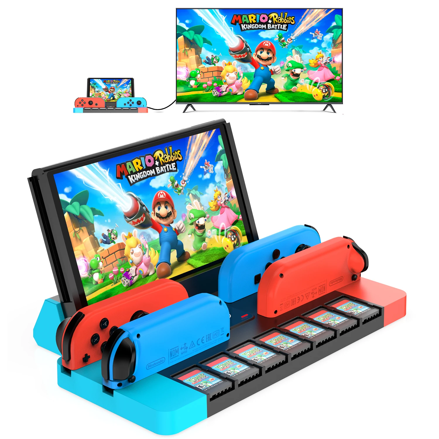 Switch Dock for Nintendo Switch OLED TV Adapter Switch Docking Station with HDMI USB 3.0 Port JoyCon Charging& Game Cards Slots