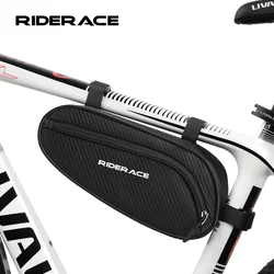 RIDERACE Waterproof Cycling Tube Bag For MTB Bike Triangle Bag Road Cycling Frame Front Bags Repair Tools Rainproof Bicycle Bag