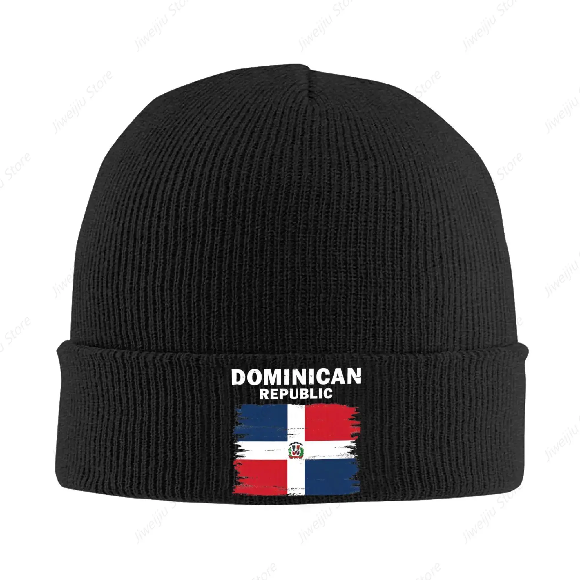 Dominican Republic Flag National Knitted Hat Autumn Winter Beanie Ski  Caps Men Women Acrylic Fashion Skullcap