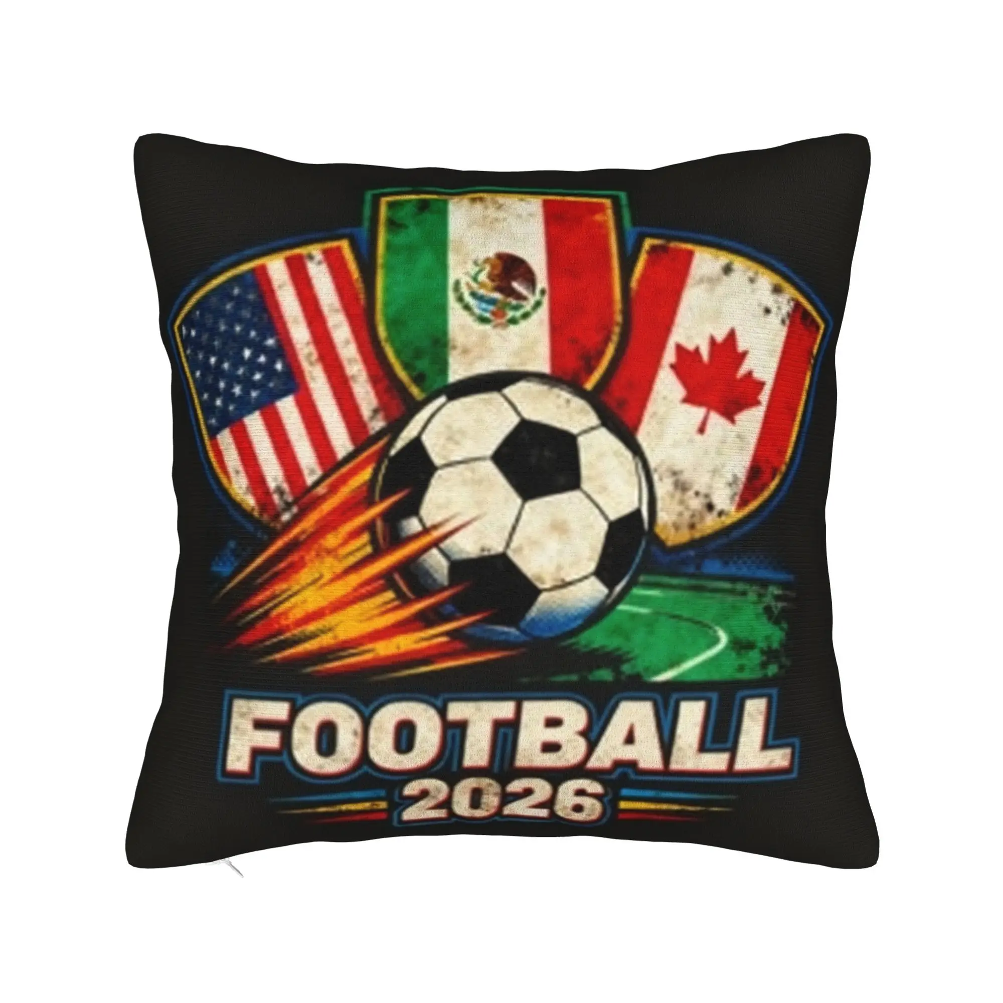 Soccer Football WM 2026 Pillow Case  Novelty Pillow Cover Comfy Pillowcases For Sofa Bedroom Home Decor