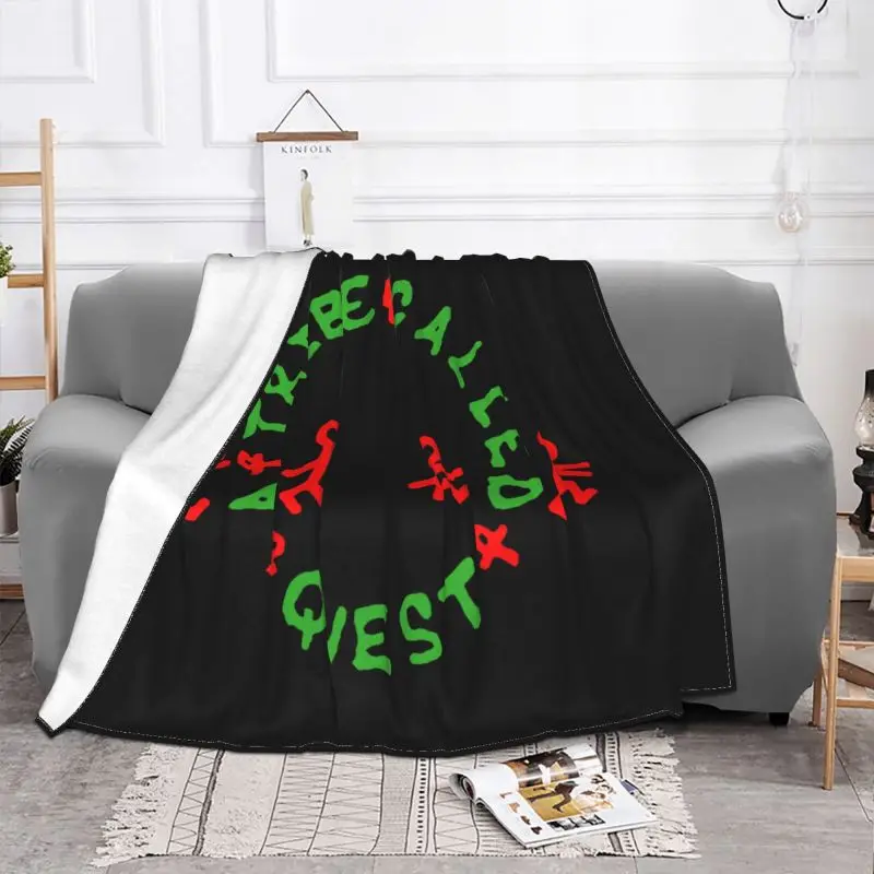 A Tribe Called Quest 90S Hip Hop Rap Blanket Fluffy On Couch Sofa Cover Bedding Travel Camping Blanket