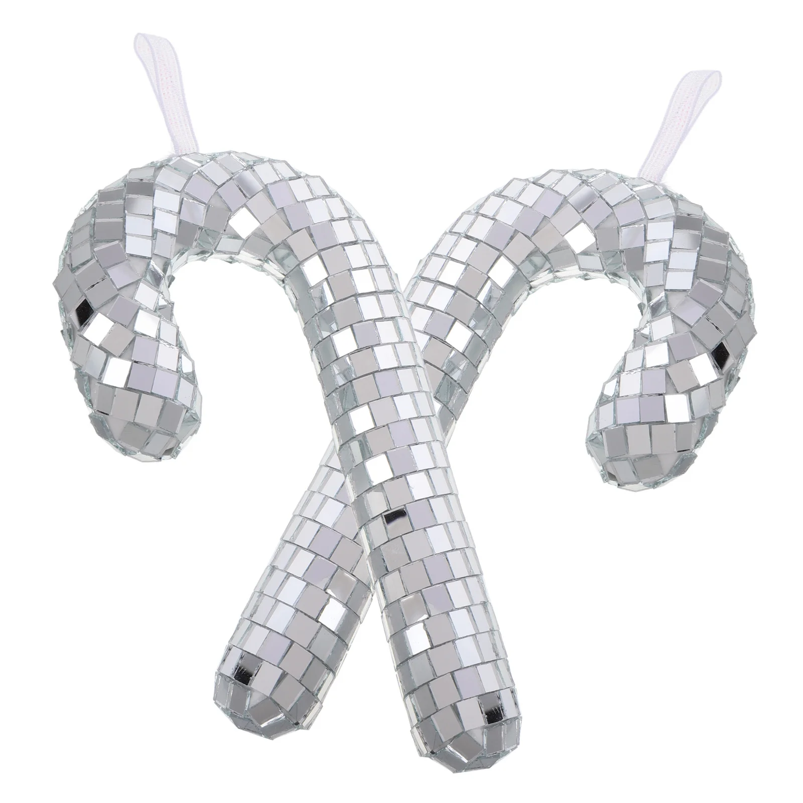 

2Pcs Cane Ornaments Festive for Christmas Tree Decor Holiday Party Supplies Lollipop Pendant