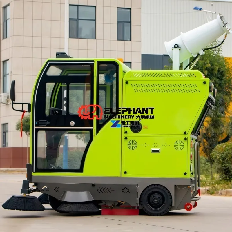 Efficient Road Sweeper Truck for City Cleaning  Electric Model with Strong Suction Wide Sweeping Range and Water Spray Feature