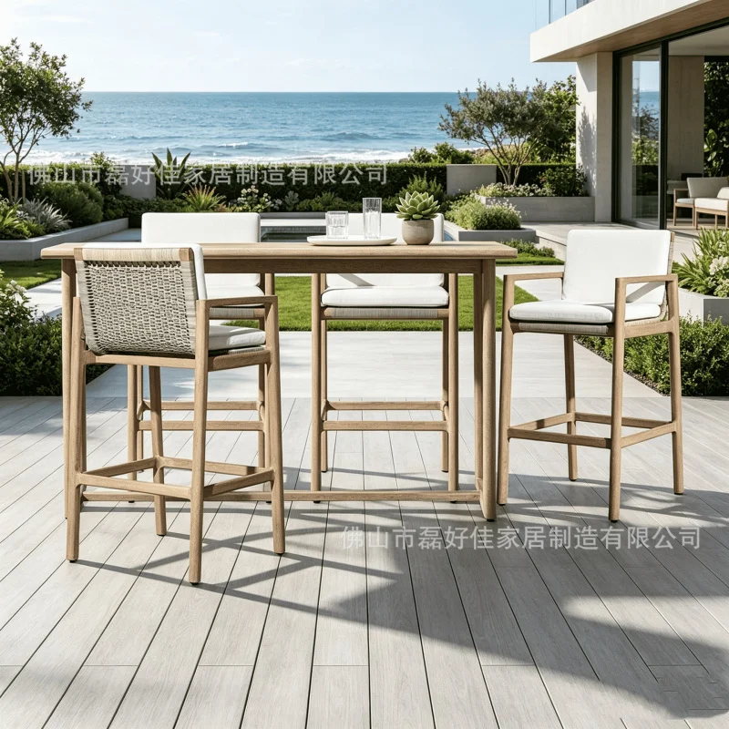 

Outdoor Rattan Tables And , Hotel Chairs, Counters, Cafe Terrace High , Custom-Made Bar Stools