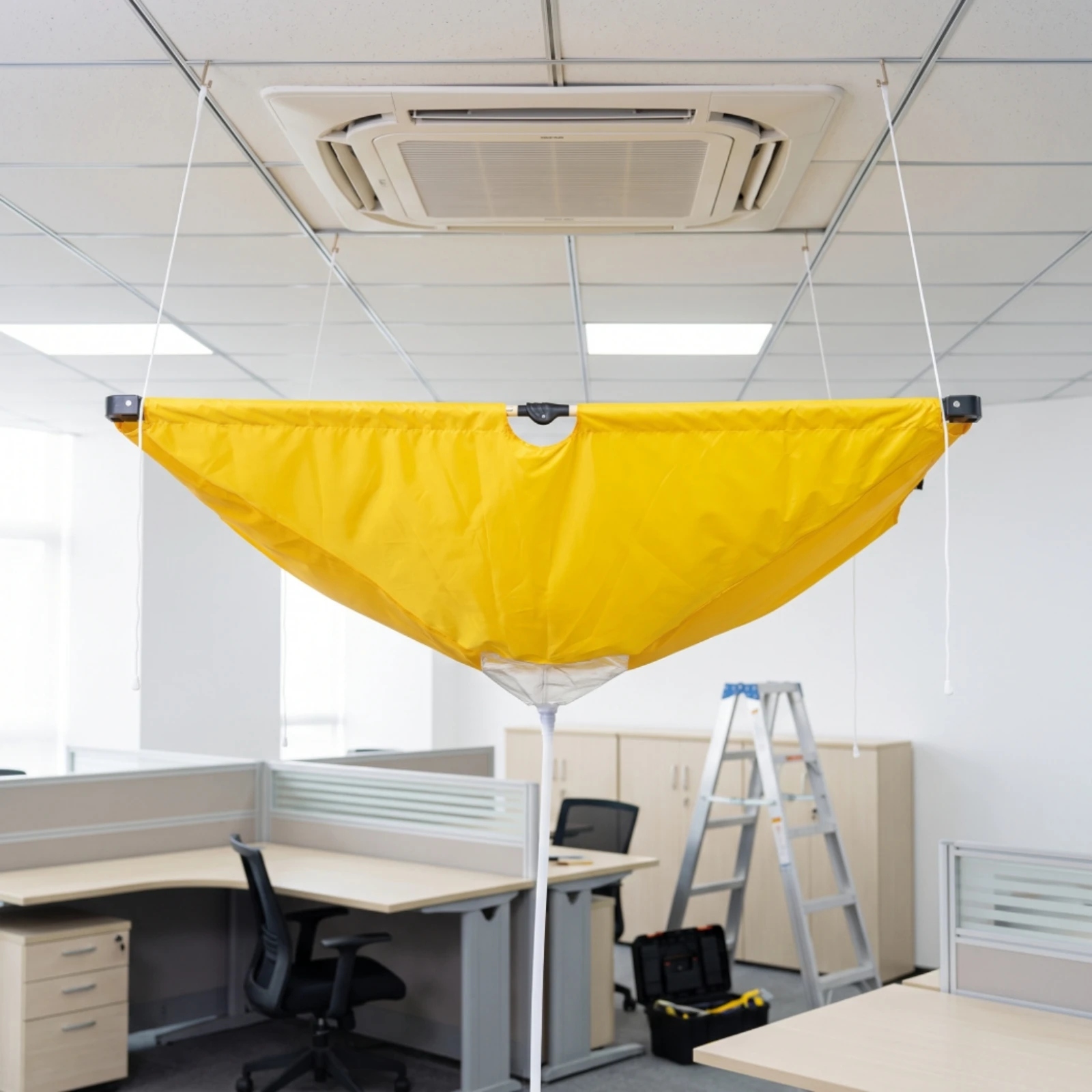 Air Conditioner Cleaning Cover Foldable Ceiling-Mounted Air Conditioner Cleaning Cover Air Conditioning Wash Bag Easy to Use