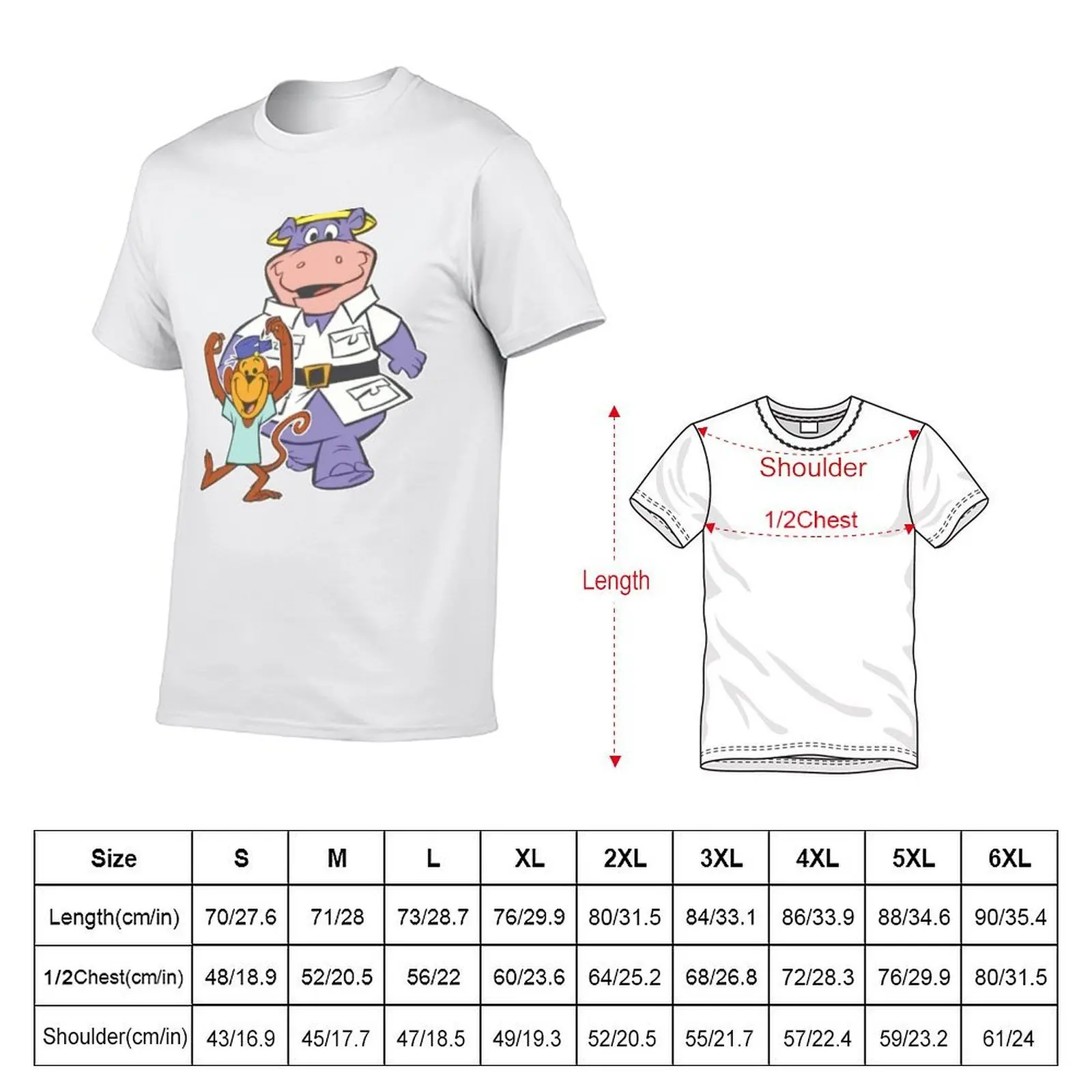Peter Potamus and So-So T-Shirt man t shirt summer t shirts for man cotton T-Shirt