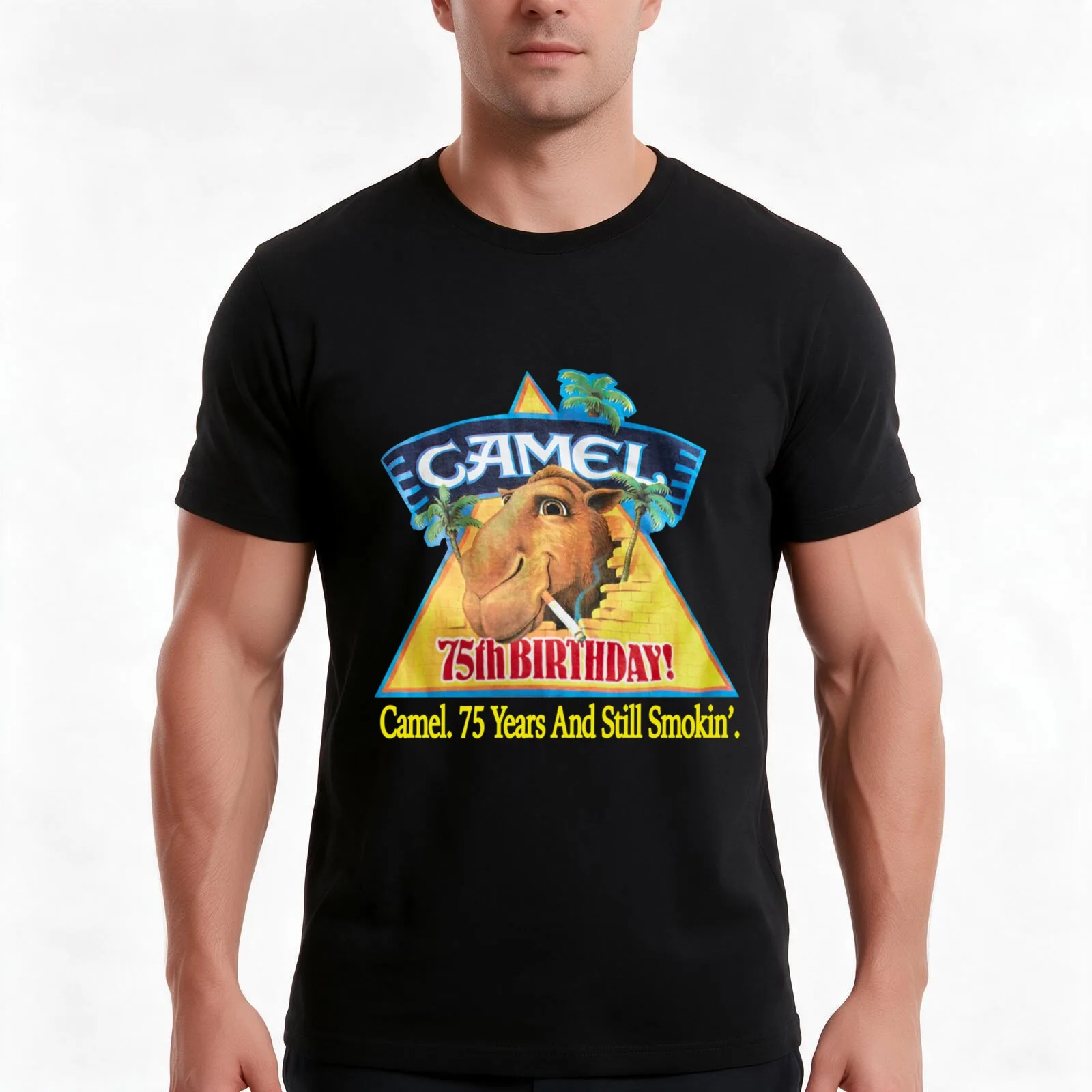 1988 Camel Cigarettes Pocket Gray Deadstock Joe T-Shirt, Summer Casual Cotton Tee, Oversized Streetwear Tops, Unisex Men Women