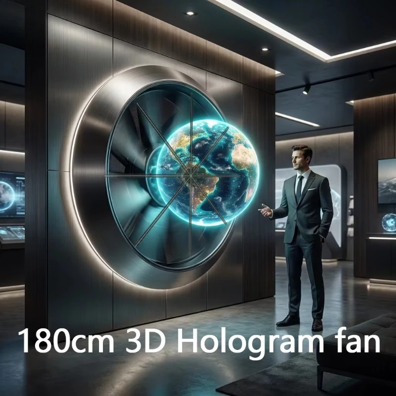 180cm 3D LED Hologram Fan for WiFi App Controlled Commercial Advertising Display For Mall Exhibition