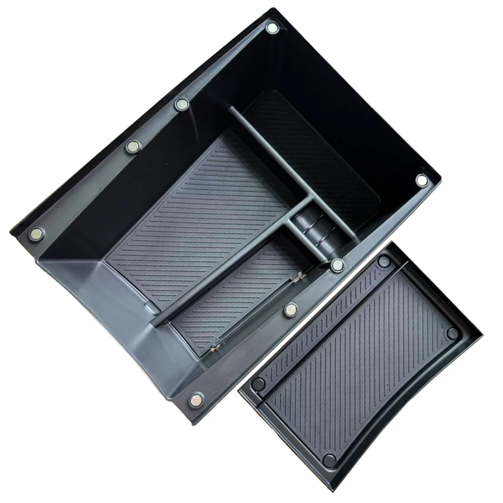 

Car Armrest Under Storage Box Organizer Holder Tray Car Center Console Card Coin Stowing Tidying For Kia EV3 2024-Up