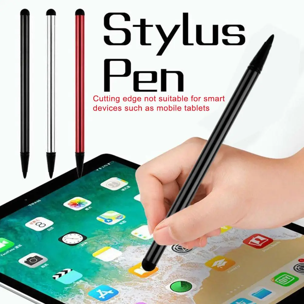 

Dual-use Screen Pen Universal Smartphone Ios Pen Suitable For Android Tablet Resistance Capacitive Metal Aluminum Tube Pen