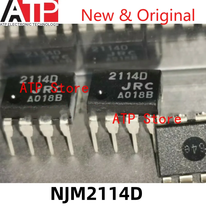 10PCS NJM2114D JRC2114D 2114D DIP-8 Original inventory of integrated chip IC