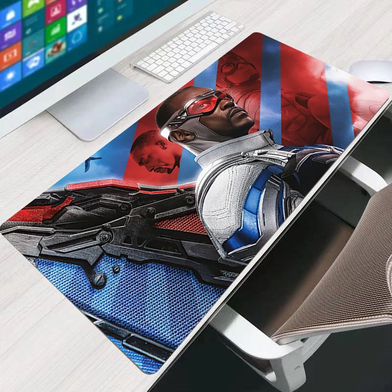 لوحة الماوس كابتن أمريكا ألعاب مكتب حصيرة جهاز كمبيوتر شخصي مثير أنيمي eSports لوحة المفاتيح لوحة المفاتيح ملحقات ألعاب الكمبيوتر المحمول لوحة الماوس