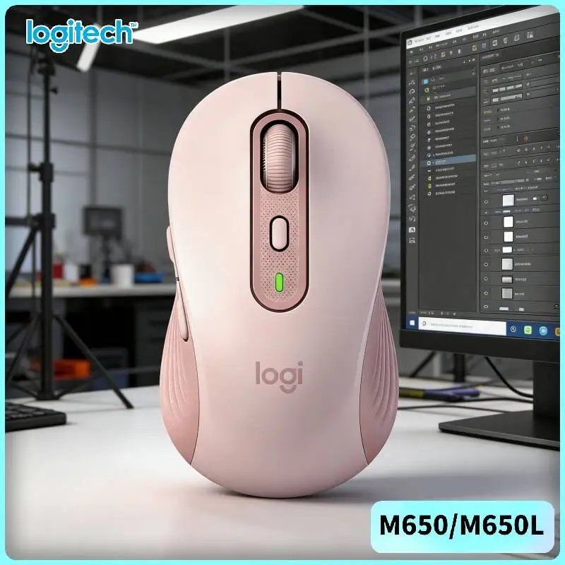 Logitech M650/M650L Signature Wireless Mouse - Silent Clicks, Advanced Optical Sensor, Rubber Side Grips, 20-Month Battery