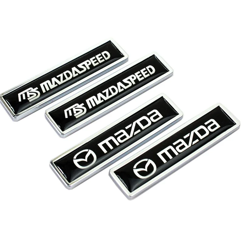 Car Side Alloy Stickers for Mazda Speed MS Atenza Axela 2 3 5 6 CX RX MX Protege 323 626 Decal Badge Automobiles Accesories