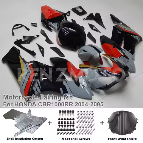 Motorcycle Fairing Kit for Honda CBR1000RR 2004 2005 Body CBR1000RR 04 05 Injection 1000RR Advanced Cover Black Red