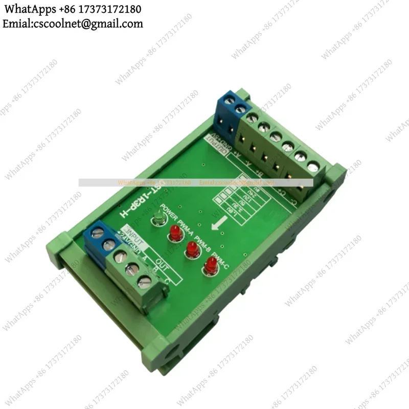 DST-1R3P-H 3-Way Differential to Collector Encoder Signal Converter 2/3/4/6/8 Channel 5V-24V with Shell