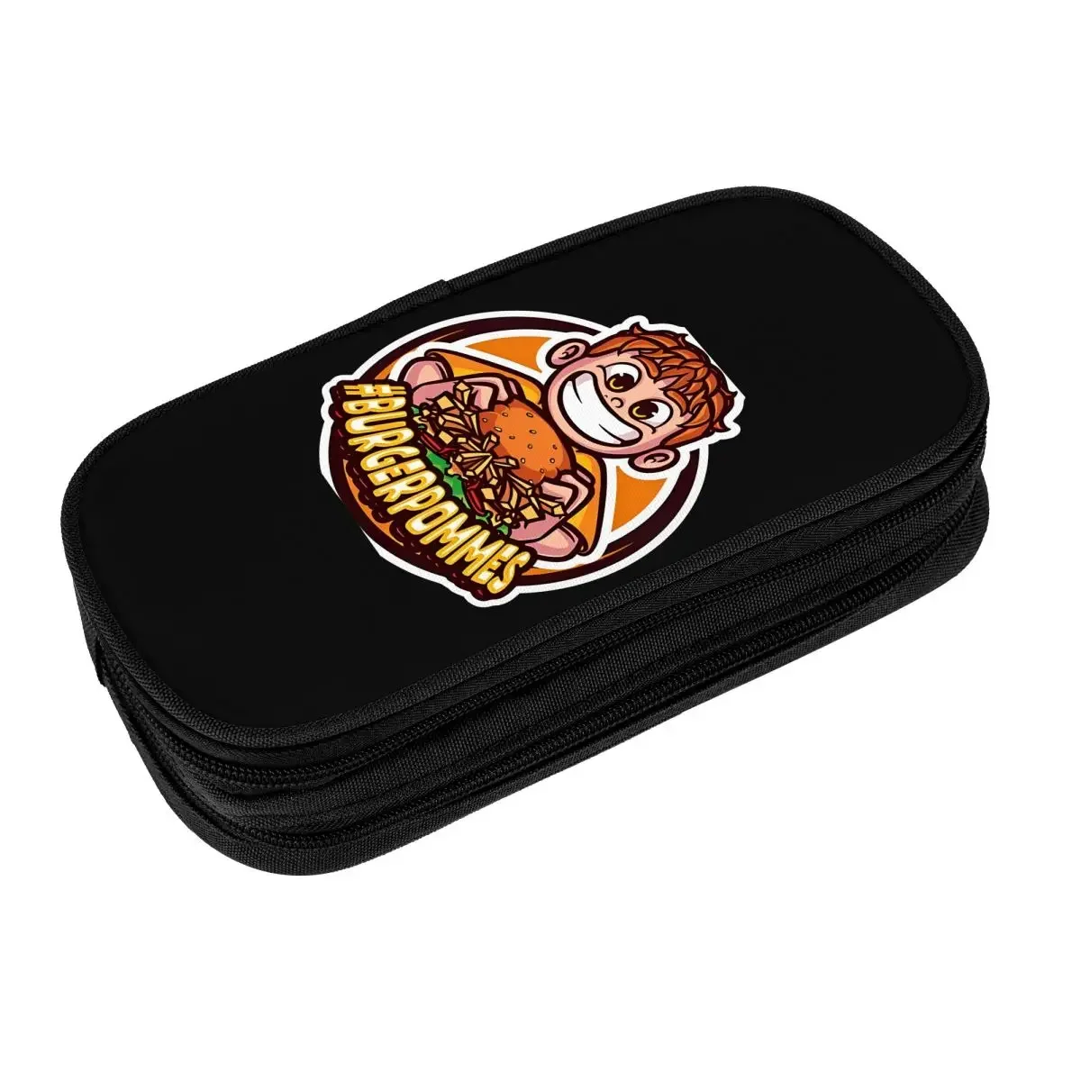 Burgerpommes Icrimax Pencil Case Music College Pen Box Boy Girl Canvas Cute School  Cases Printed Stationery