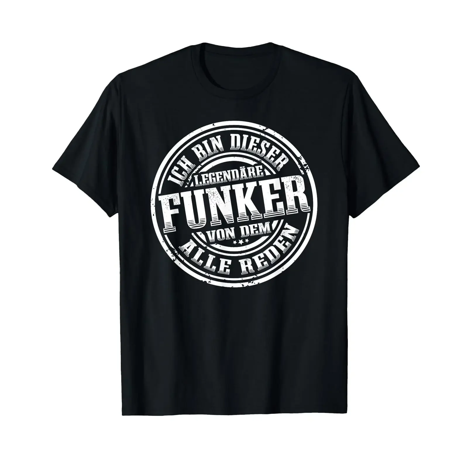 Lustige Hobby Funker Geschenke Herren Schwarz S T Shirt Klassisch Legende Amateurfunk Funken Amateurfunker vintage Washed