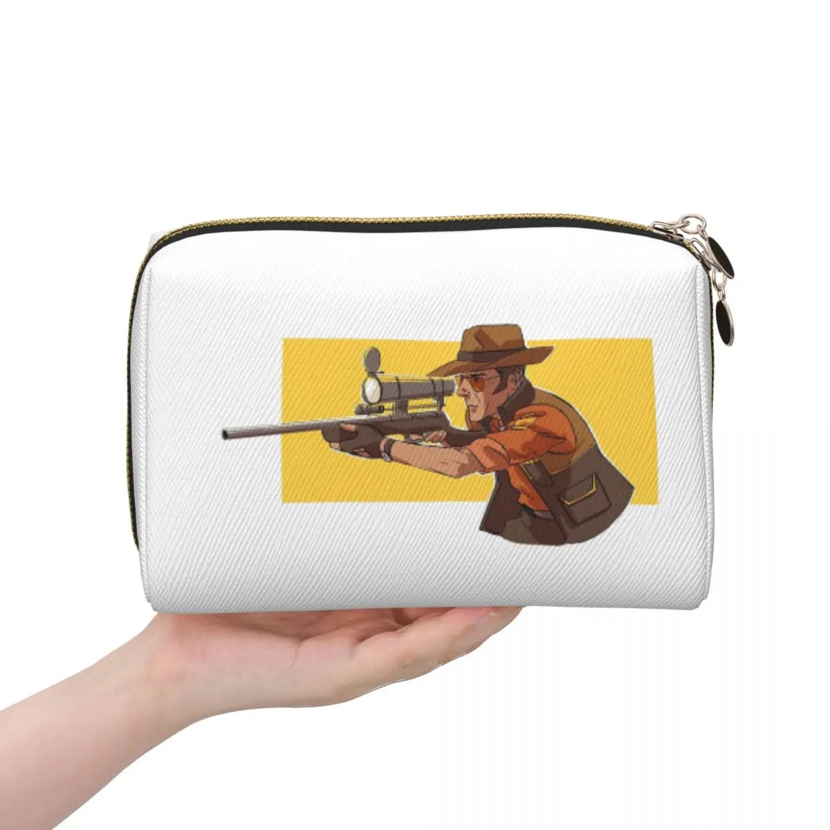 

Professional Team Fortress Women Cosmetic Bag Travel Makeup Organizer Pouch Toiletry Storage Dopp Kit Box