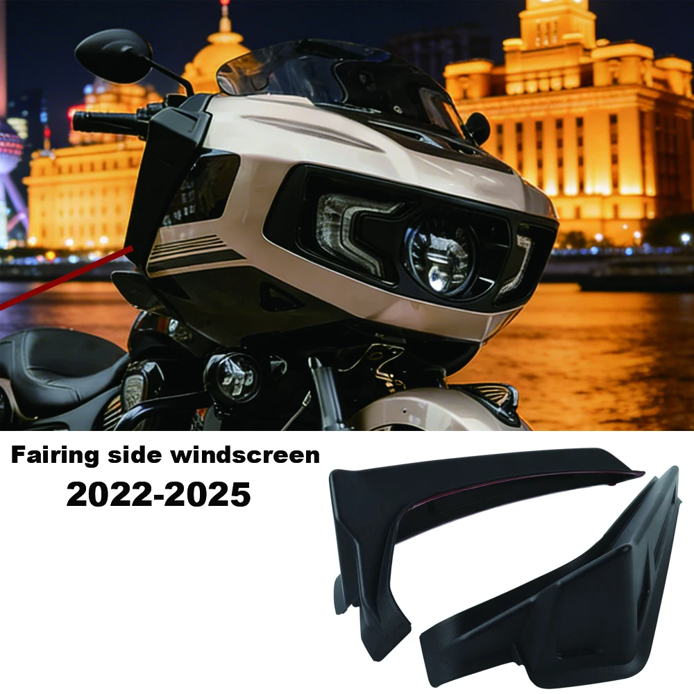 Owiewka boczna, deflektor wiatru do motocykla Indian Challenger Pursuit Limited Dark Horse 112 PowerBand 2020-2025 NOWA