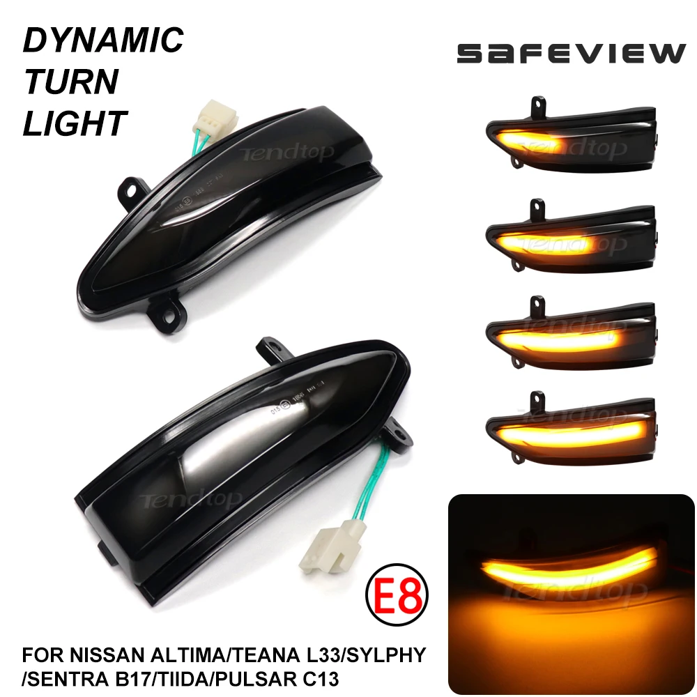 Turn Signal Light For Nissan Altima Teana L33 2013- 2018 Sylphy Sentra Pulsar Tiida Sequential Scroll Mirror Indicator