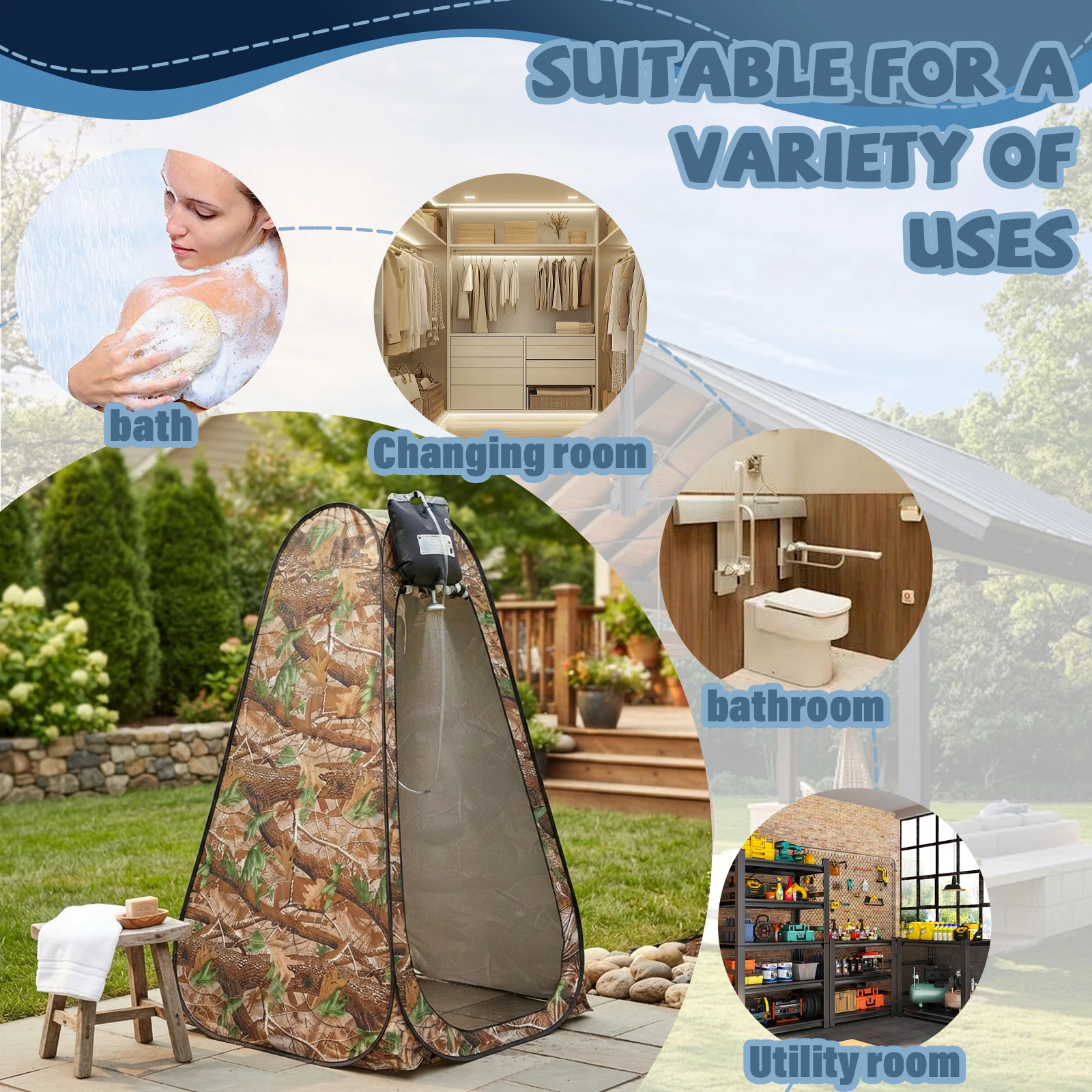 Portable Pop-Up Privacy Tent O - Outdoor Adventure Tent 评论和价格