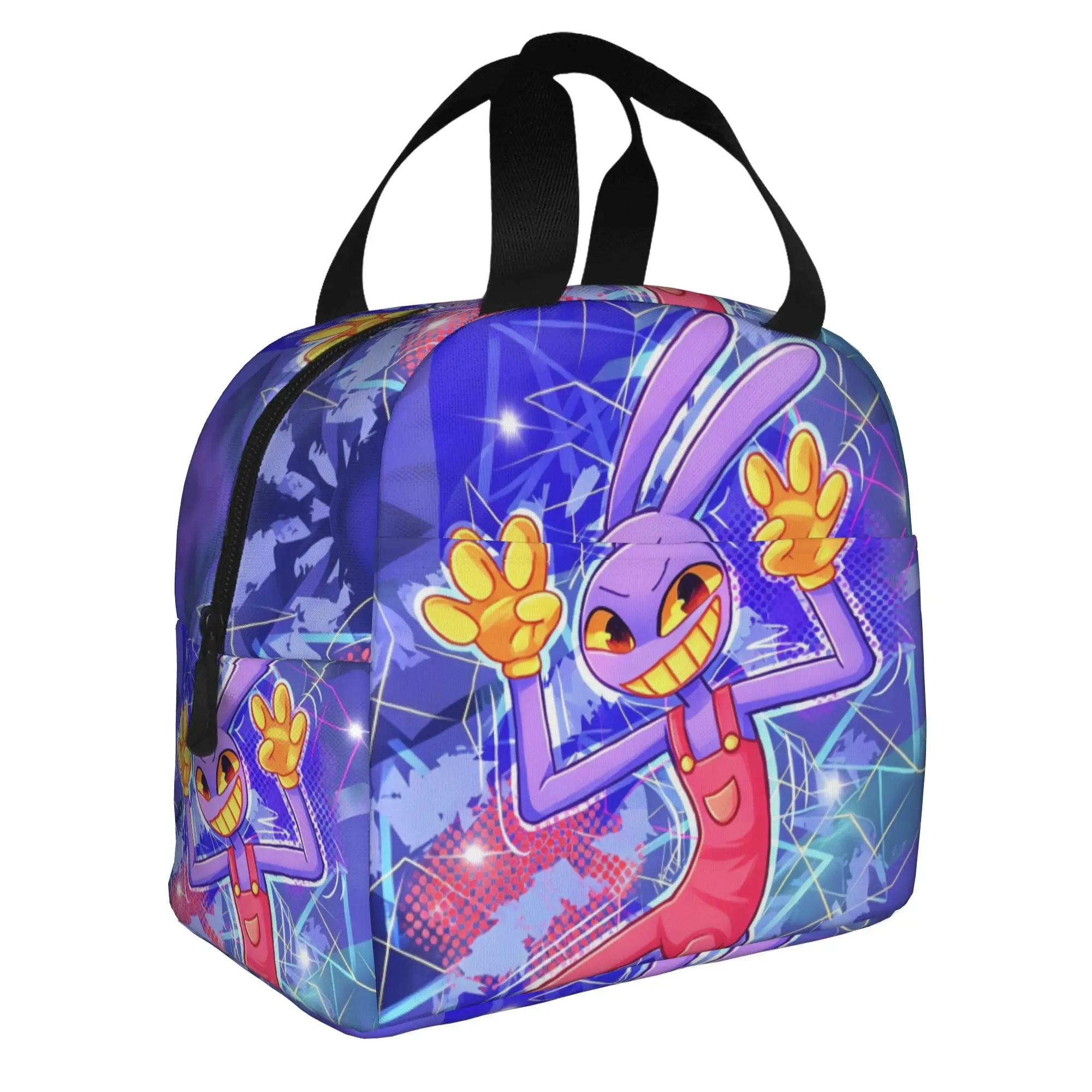 Jax D-Digitals Circus Lunch Bag Women Anime Movie Thermal Cooler Insulated Lunch Box for Adult Office