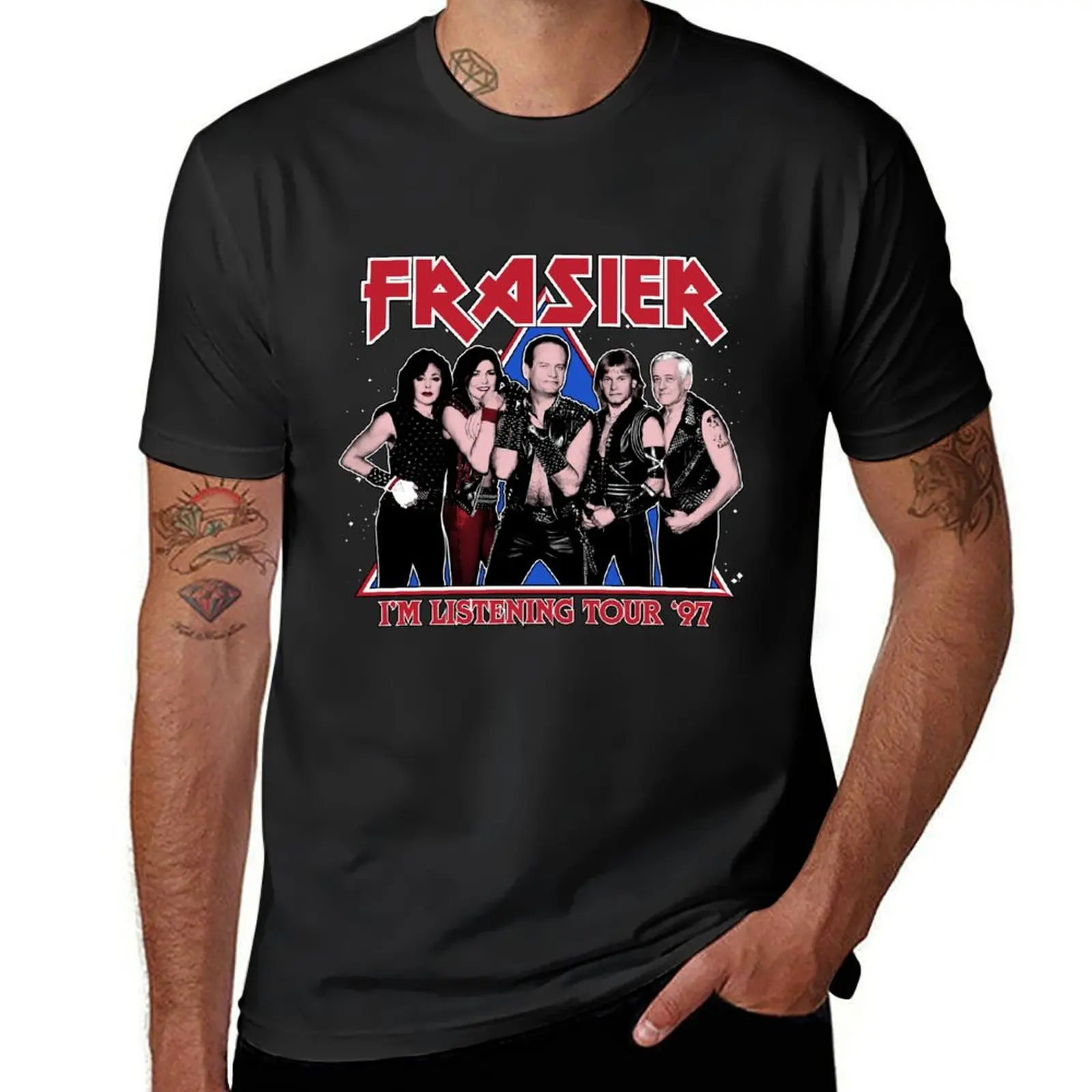 

FRASIER - I'M LISTENING TOUR '97 T-Shirt new edition anime vintage mens graphic t-shirts big and tall