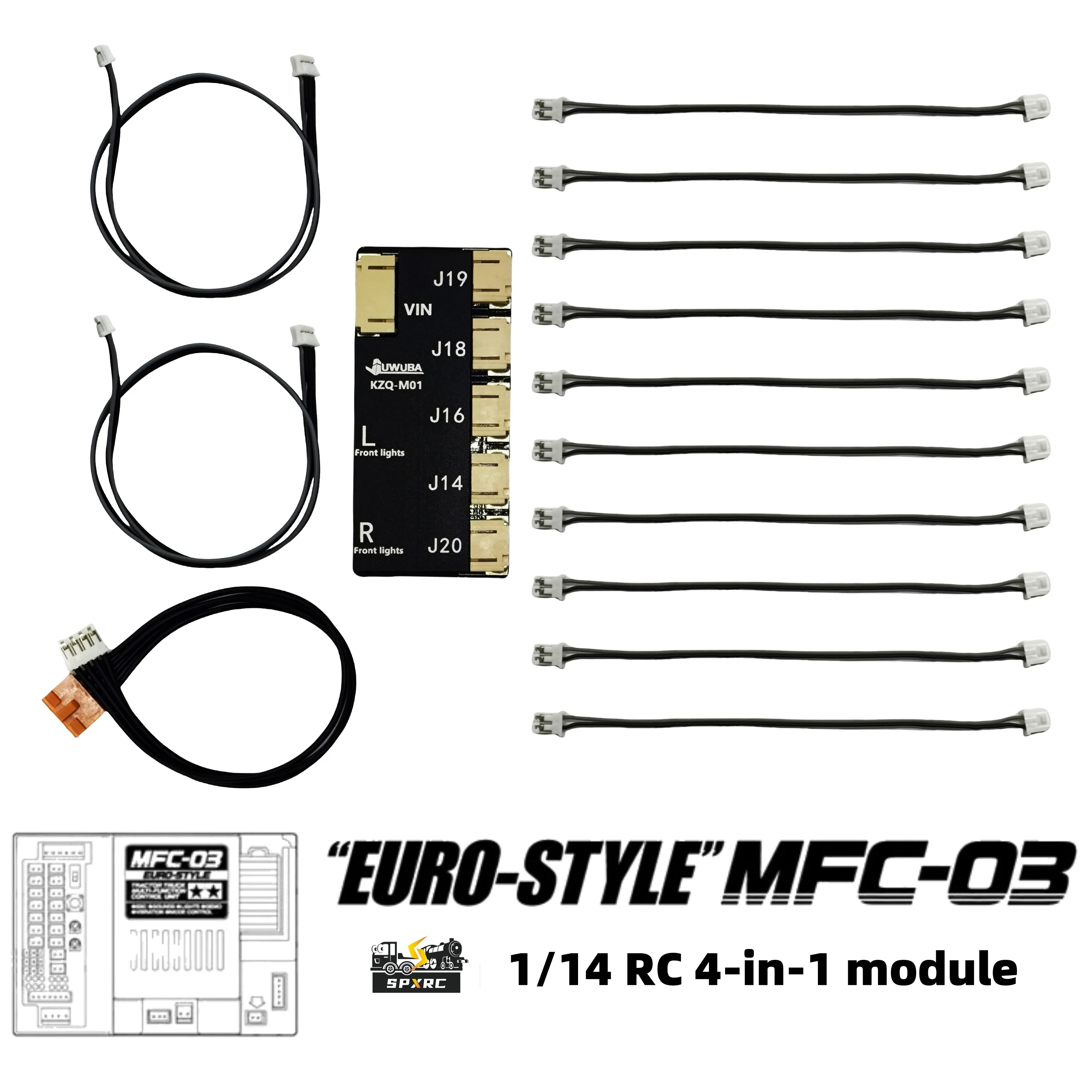 

Light Module Mfc-01 03 4-In-1 For 1/14 Tamiya RC Tractor Truck Adult Toy Car Turn Juwuba Model Light Module Diy Light Module