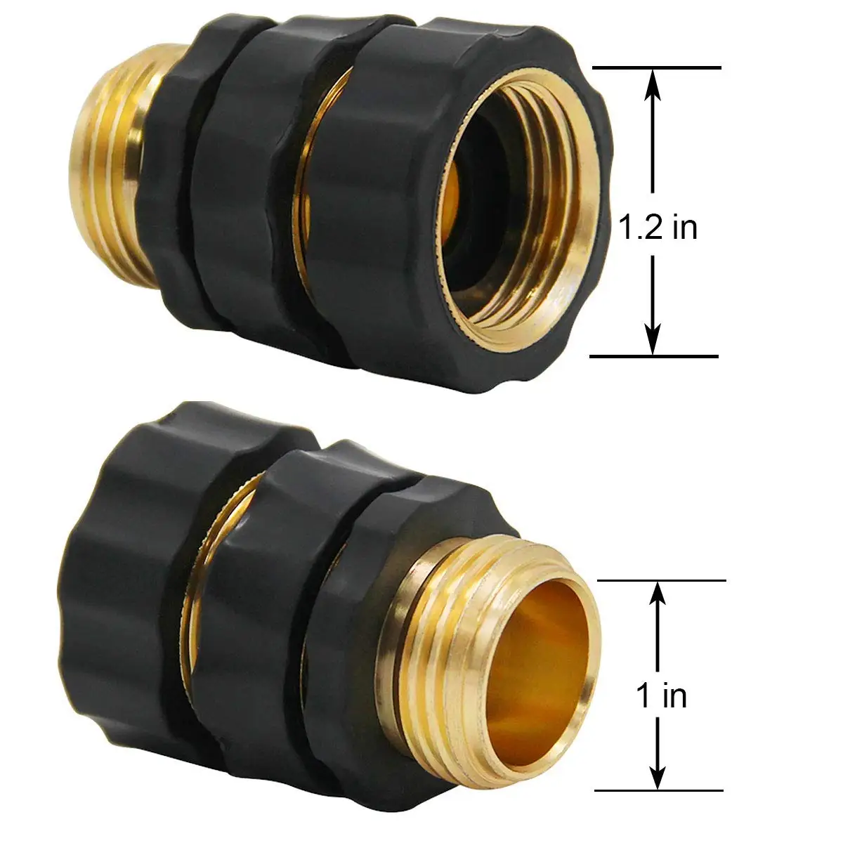 1set Garden Hose Quick Release connect coupler, Metal Hose Fitting Quick Connector 3/4