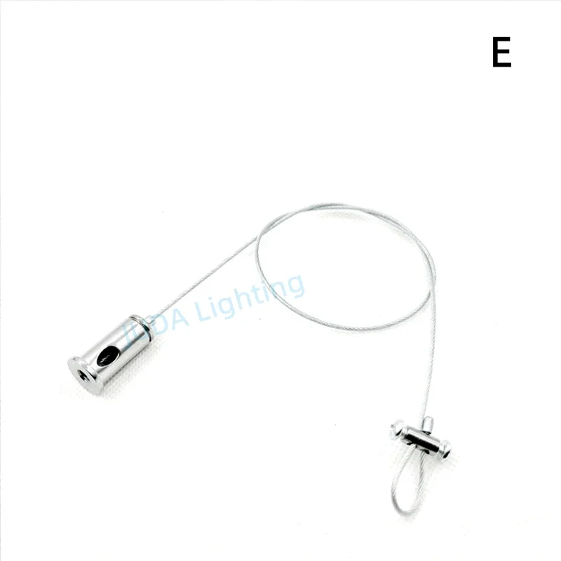 

Metal Lamp Base Steel Wire LED Chandelier Rope Office Lamp Suspension Wire Lamp Fluorescent Lamp Hanging Rope With Hook Iron DIY