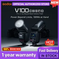 NEW! Godox V100 C/N/S/F/O TTL Li-ion Round Head On-Camera Flash 100Ws Beyond Limits V100S V100C V100N V100F V100O