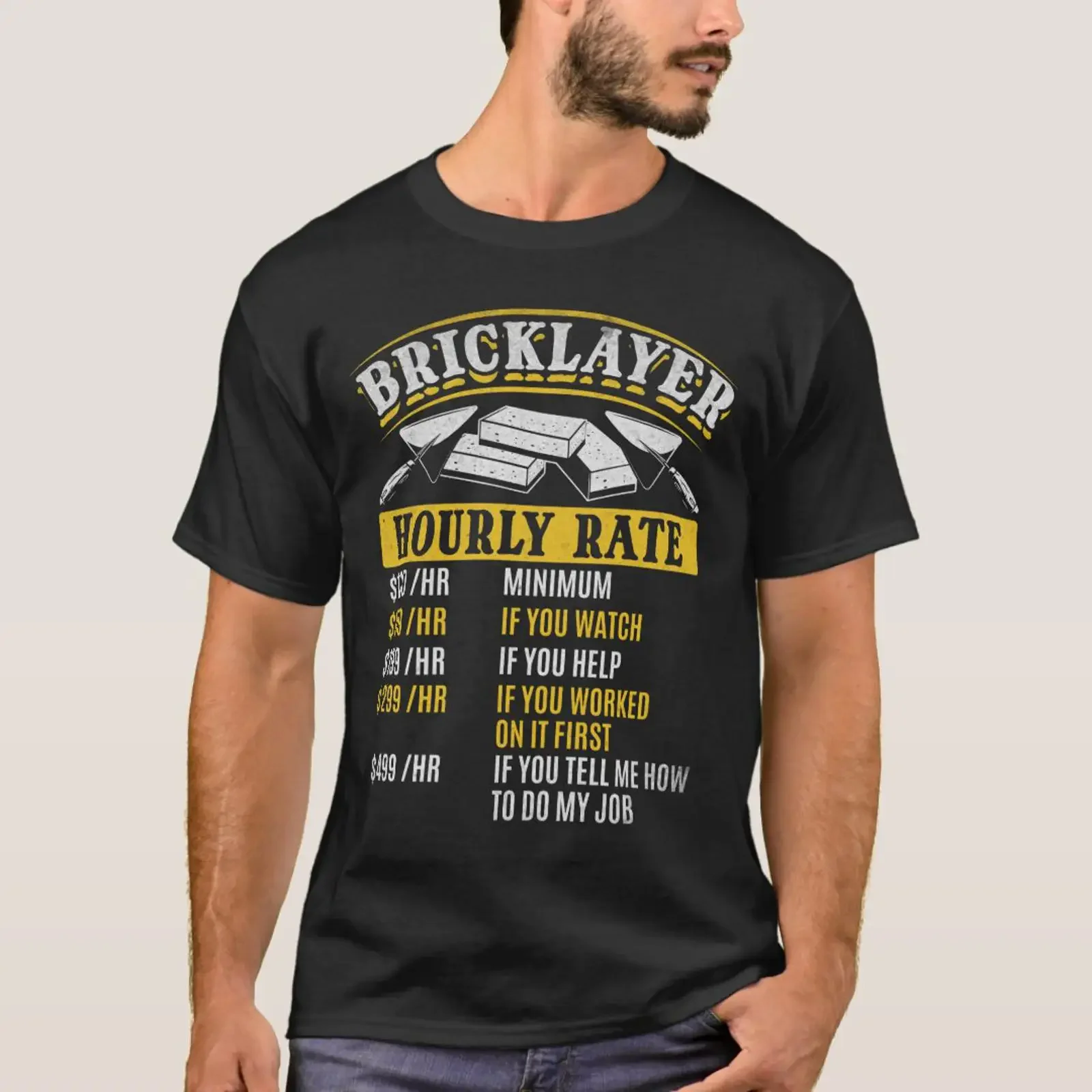 Masonry Construction Worker Funny Bricklayer T Shirt vintage Washed Breathable designer clothes Slightly Unisex Soft Stretched