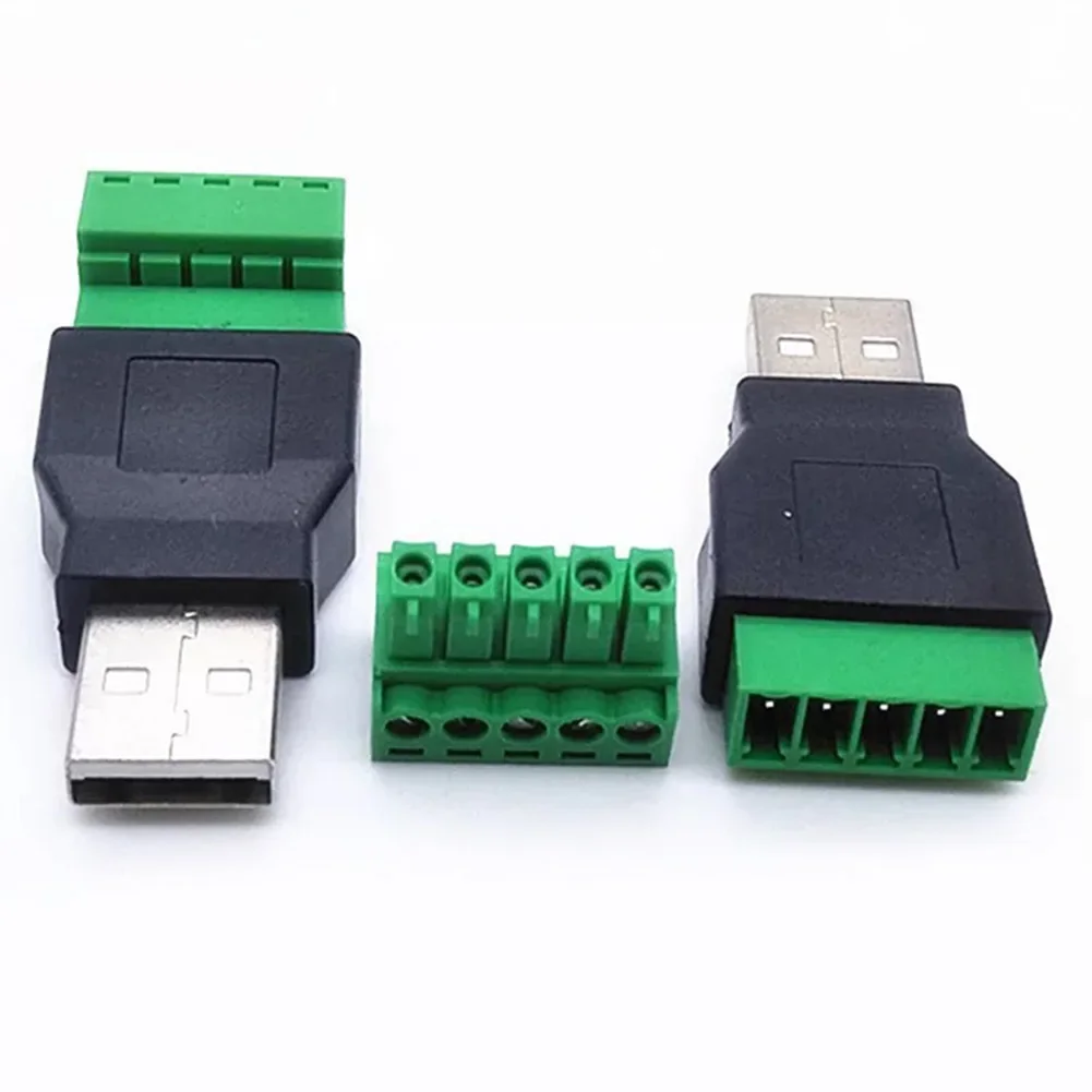 Adattatore USB Terminale connettore schermato USB 2.0 50 53mm Accessori tipo A Apparecchiature elettriche Maschio Femmina a 5P