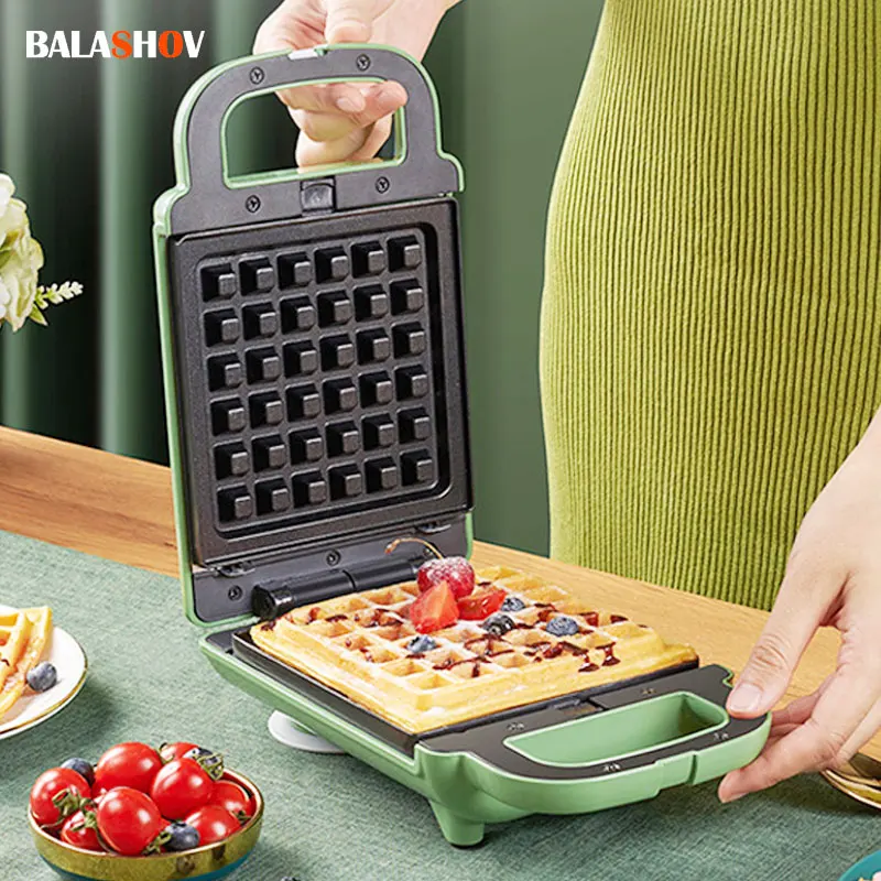 Electric Sandwich Maker &WafflesBreakfast Baking Machine Egg Omelette Cooker Grill Pan Double-side Bread Toaster Food Oven