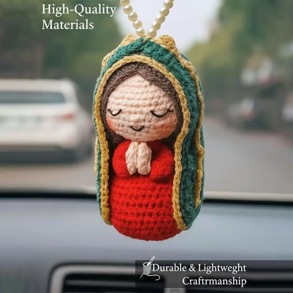 Handcrafted Virgin Mary Car Decor Stylish Design Elegant Figurines Mary Statue Car Decoration Handmade Virgin Mary Charm