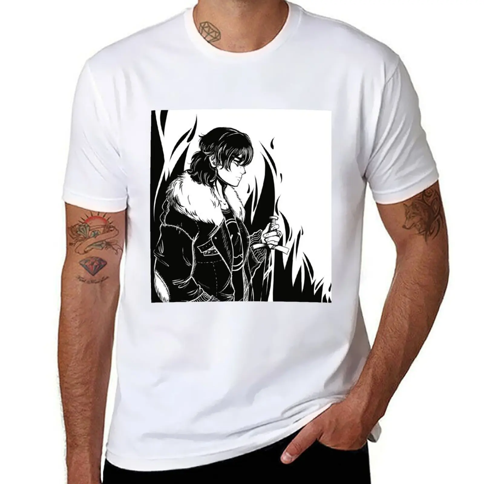 

Nico di Angelo Sketch T-Shirt cotton tshirt 100% t shirt custom print t shirts with prints T-Shirt