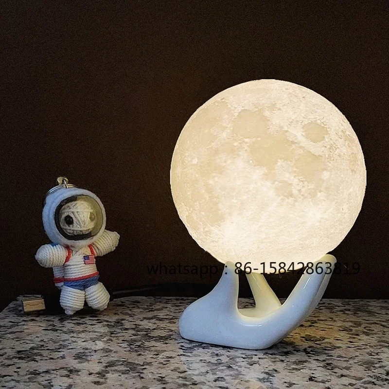 

Multicolor 3D Light Emitting Diode Night Light Mini ABS Material Desk Lamp