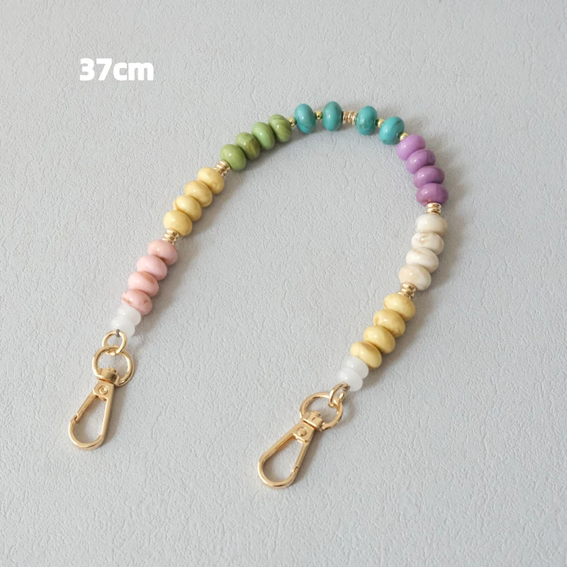 Neues Mode-Accessoire für Damenhandtaschen: Abnehmbare, solide Perlenketten, niedlicher Acryl-Luxusriemen, eleganter Taschengriff mit Perlenkette für Damen. – Detail 14